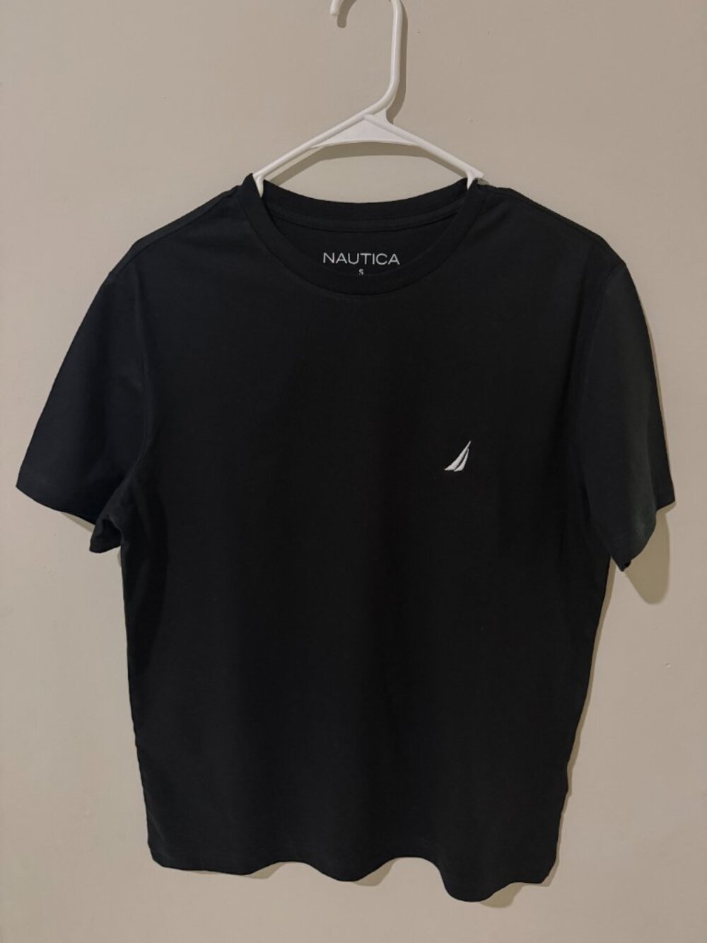 Nautica Men’s Black T-Shirt Small S Short Sleeve Crew Neck